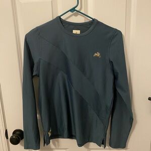 Tracksmith Teal Long Sleeve Top